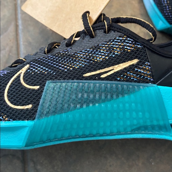 NWT Nike Metcon 9 AMP Shoes in Black Dusty Cactus Psychic Blue 7.5 - Picture 5 of 10